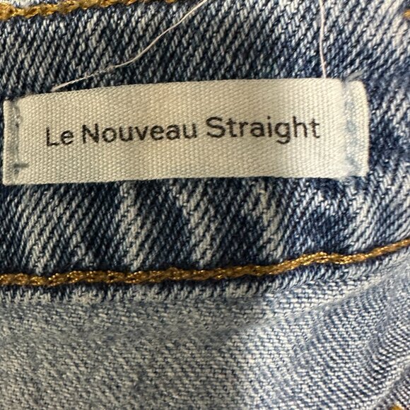 Frame Jeans Womens 24 Le Nouveau Straight Cotton Stretch Light Wash Pockets - Picture 6 of 11